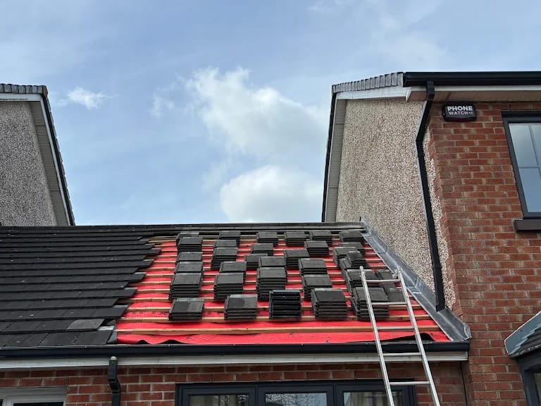 Tile Roof with Breathable Felt